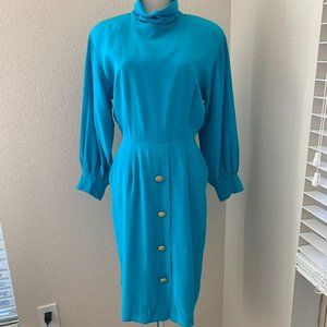 Blue Vintage Neiman Marcus Evening Dress